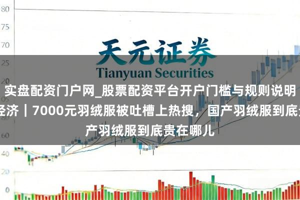 实盘配资门户网_股票配资平台开户门槛与规则说明 冬日暖经济｜7000元羽绒服被吐槽上热搜，国产羽绒服到底贵在哪儿